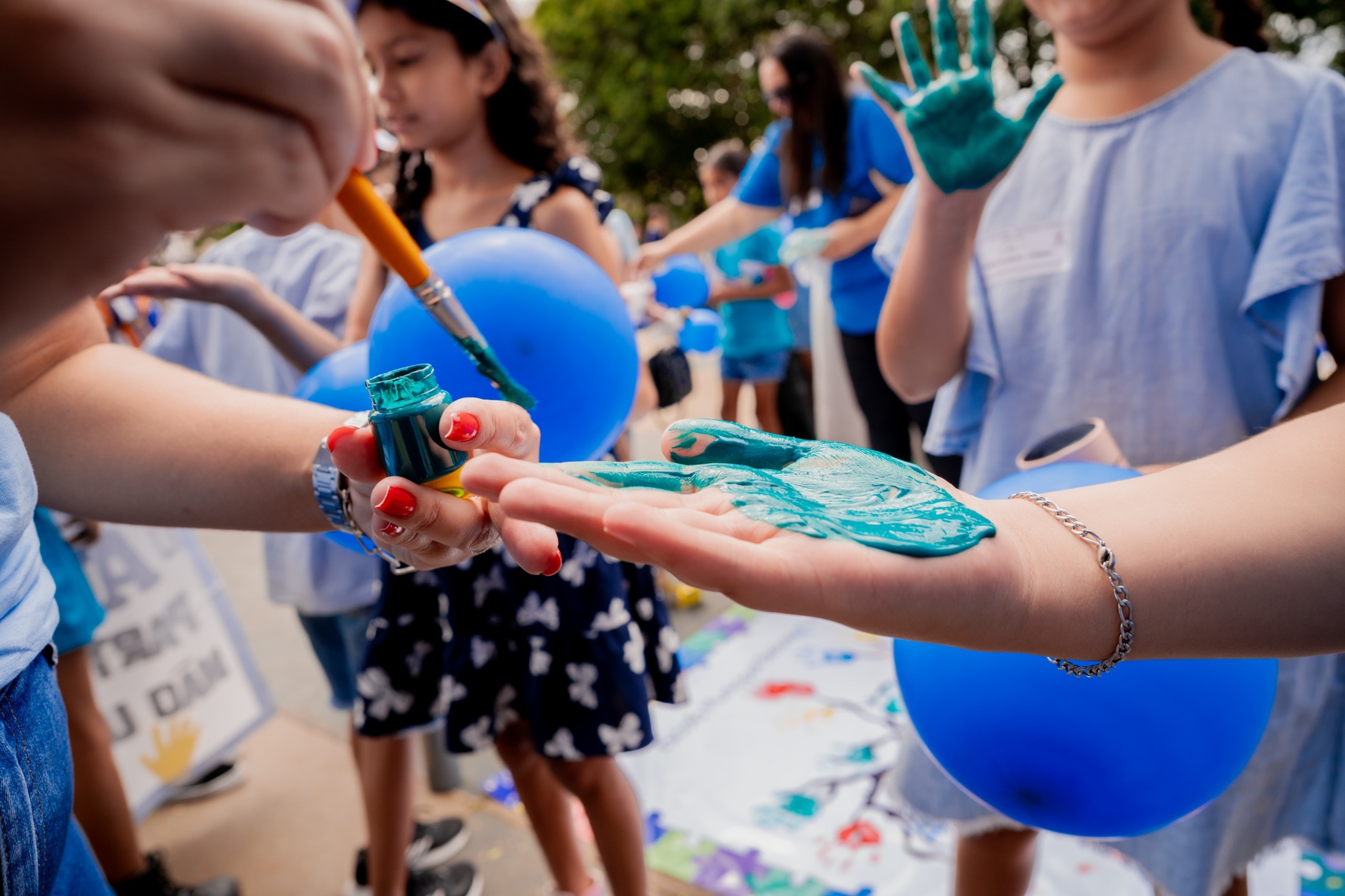 Prefeitura promove ação de conscientização sobre o autismo no Parque Ipiranga.