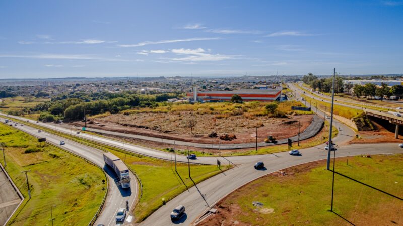 Obras no Trevo da Havan têm nova etapa concluída.